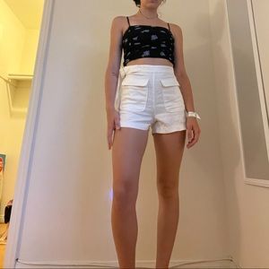 White high rise shorts - 4